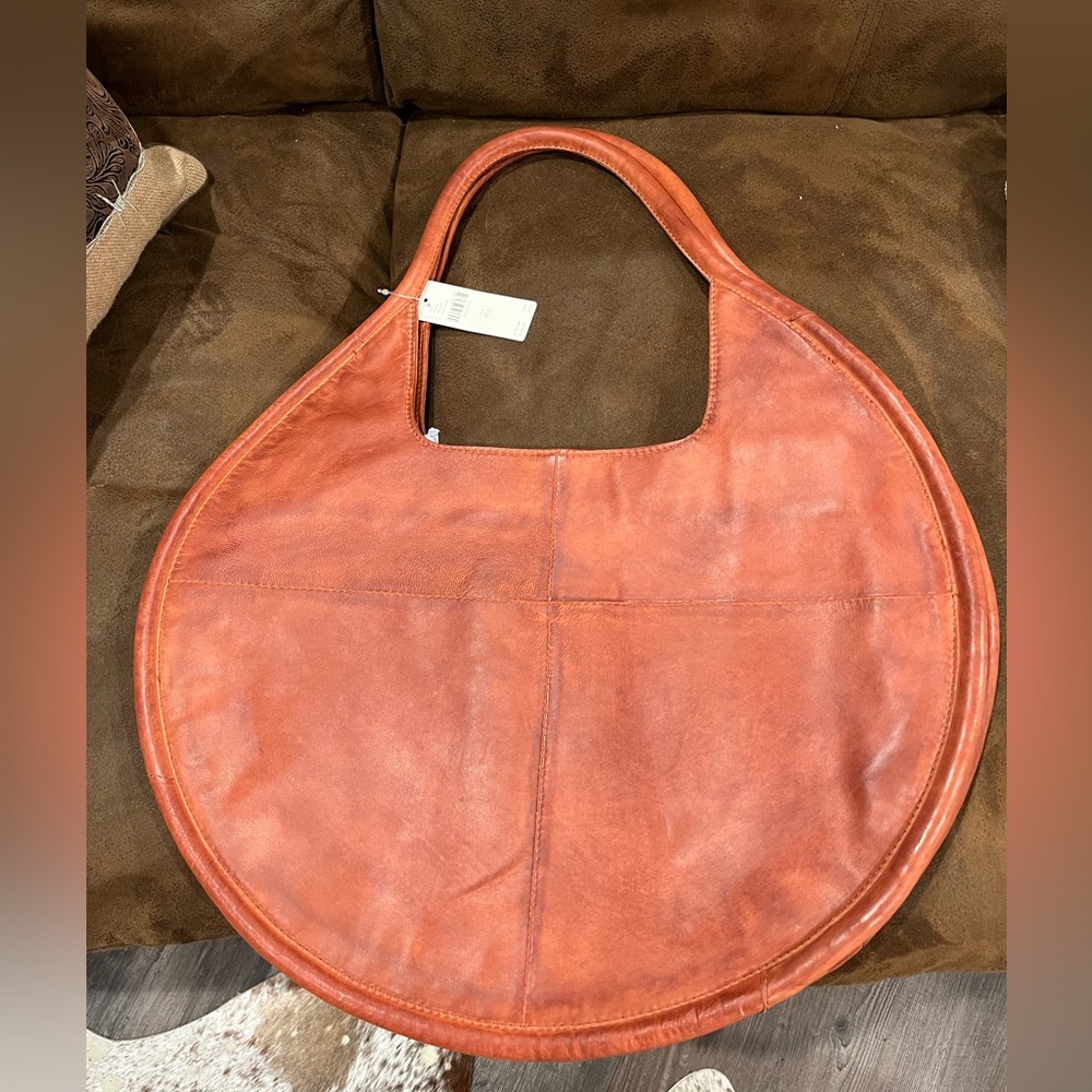 Anthro Julien Leather Tote Bag